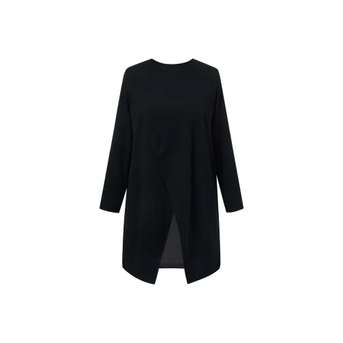 MSSHE Черные Женские T-рубашки