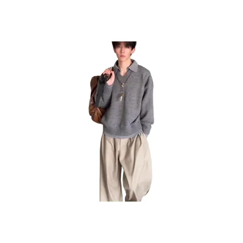 DANJUE Серый Унисекс Трикотаж