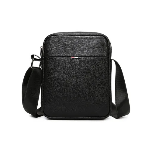 FOXER Коровья кожа Сумка через плечо Стандартная Мужская Multicolor Logo с Черным текстом