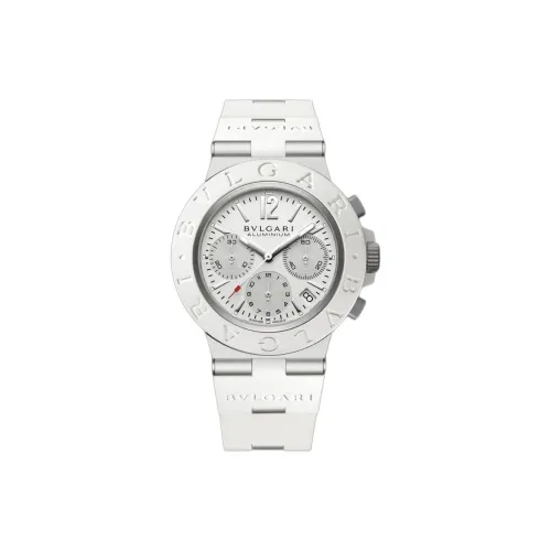 BVLGARI∙BVLGARI Наручные часы Автоматический механический механизм Резиновый ремешок 40 мм Белый циферблат Мужские часы