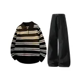 Чёрный топ + чёрные джинсы