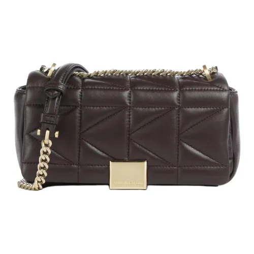 KARL LAGERFELD K KUILT Овчина Сумка через плечо Маленькая Женская Темно-коричневая