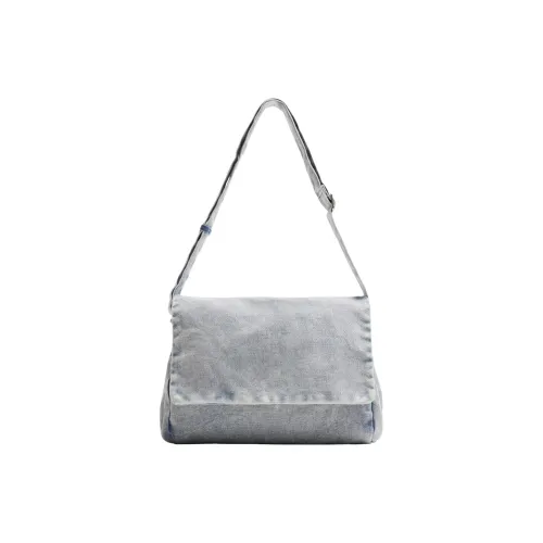 ZARA Хлопок Сумка через плечо Сумка на плечо Мужская Синяя