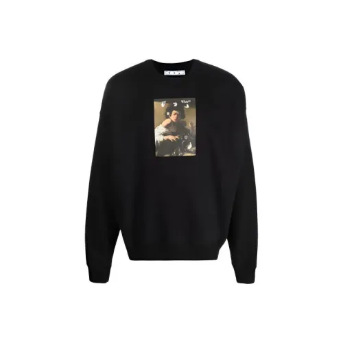 OFF Белый FW21 Свитшот Мужской Черный