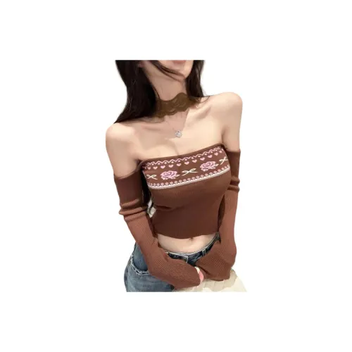 9c collective Кирпично-красный Женский Трикотаж