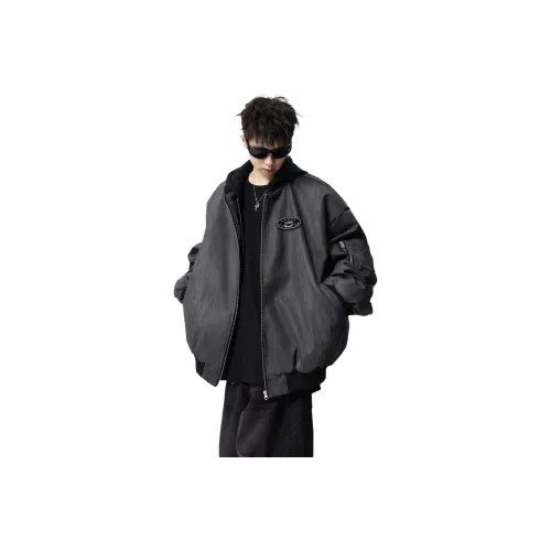 LQMVB Черный Серый Цвет Унисекс Куртки