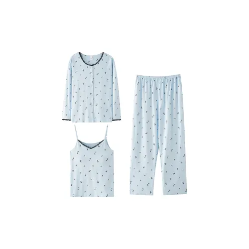 MADALLO Синий Женский Пижамный Комплект