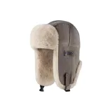 Тёмно-серый [утолщённый и с флисовой подкладкой, тёплый и защищающий уши]