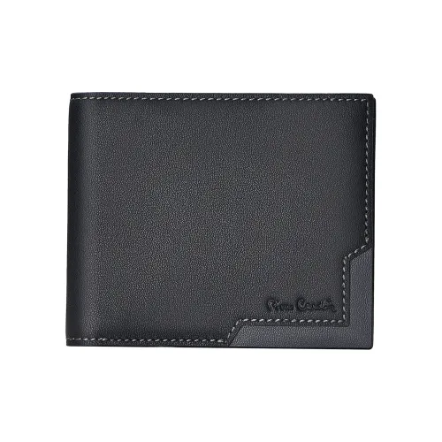 PIERRE CARDIN Настоящая коровья кожа кошелек для монет кошелек мужской черный