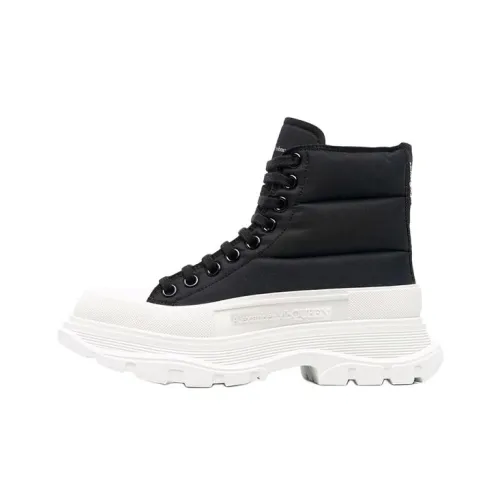 Alexander McQueen Tread Slick Короткий Martin Boot Женские Черный