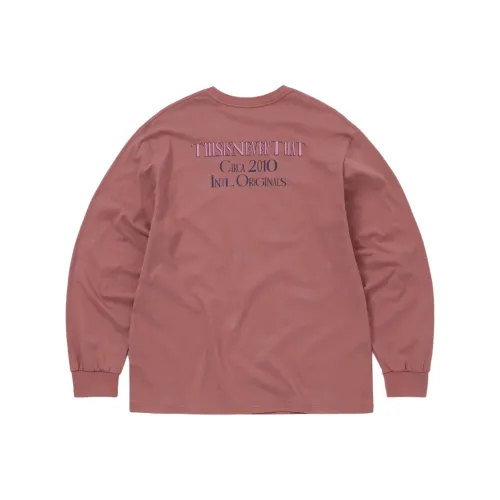 Thisisneverthat FW25 CIRCA 2010 L S футболка Красная Деревянная T-рубашка Унисекс