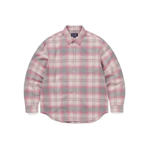 Thisisneverthat FW25 Фланель Check Рубашка Розовая Рубашка Унисекс