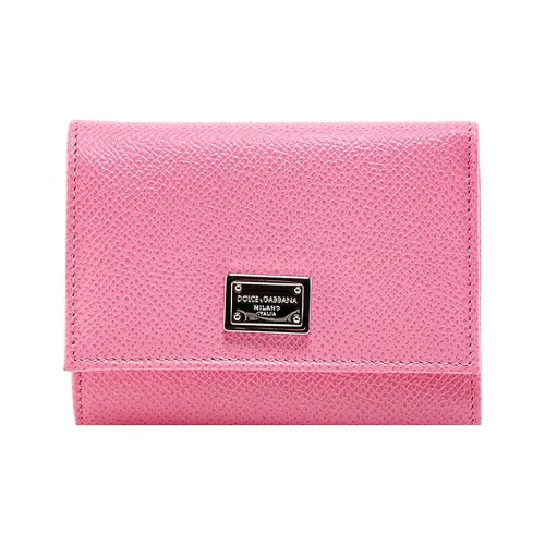 Dolce Gabbana Кожа Кошелек Женские Розовый