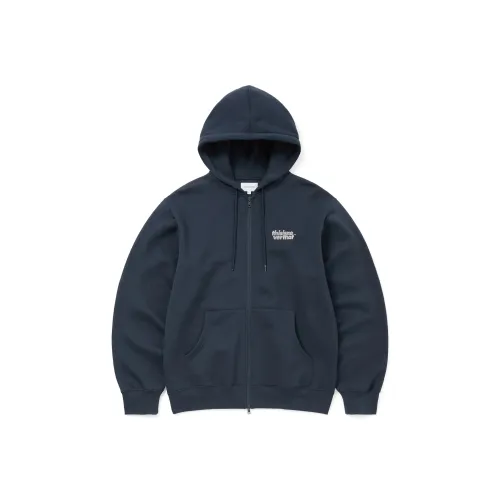 Thisisneverthat FW25 OL Логотип ZIP UP Толстовка Темно-синий Свитшот Унисекс