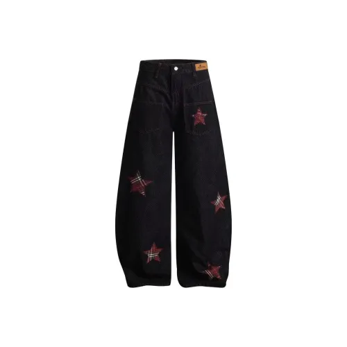 PAINT STAIN Черный Унисекс Джинсы