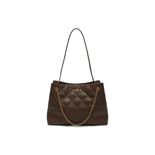 Simedin Коровья кожа Одно плечо Сумка Стандартная Женская Темно-Кофейный Джет-Черный