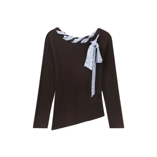 Another alley Каштаново-коричневый Женские Трикотаж