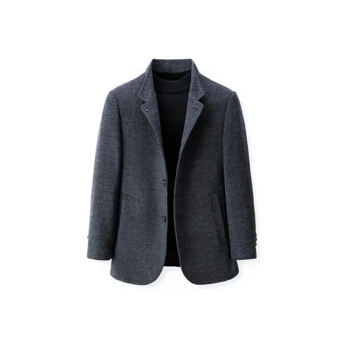 OGQG Серый Мужской Пальто