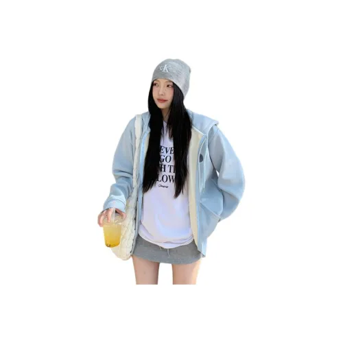 PZHK Кремовый Синий Женский Свитшот