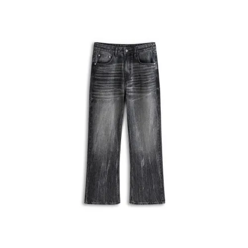 JFU Черные Мужские Джинсы