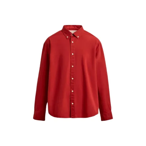 ZARA Red Men's Shirts ZARA Красные Мужские Рубашки