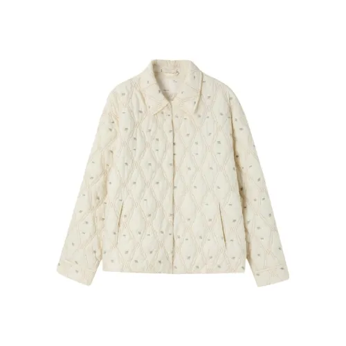 IHIMI Кремовый Бежевый Женский Пуховик