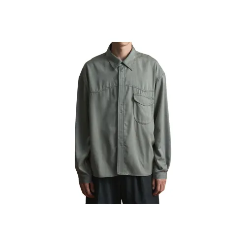 PUBLIC TOKYO x SHIOTA FW25 SHIOTA Базовый Западный Cupra Рубашка Мужская