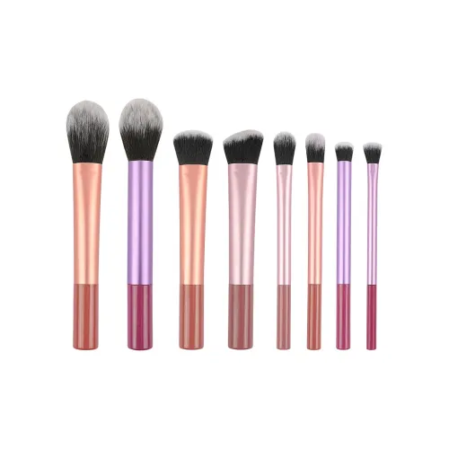 XIAMEIYU 8 шт Длинный Алюминиевый Tube Набор Кистей для Макияжа Одежда Loose Пудра Румяна Контуринг Глаза Мягкий Волосы Инструменты для красоты