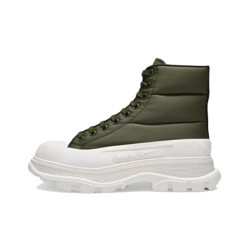 Alexander McQueen Tread Slick Boot Martin Boot High Топ Мужской Хаки