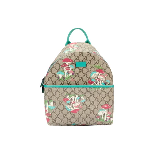 GUCCI Ткань Рюкзак Детский Эбеновый Мятно-зеленый Конфетный