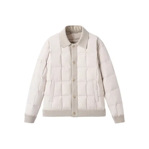 DAVID NAMAN Хаки Мужские Пуховики