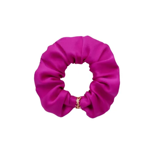 SAINT LAURENT Тутовый шелк Резинки для волос Женские Пурпурно-розовый