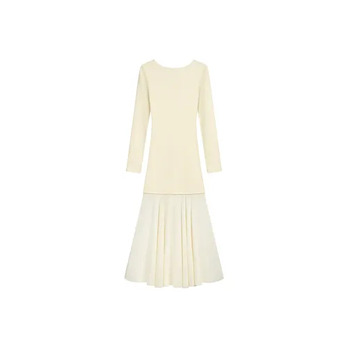 GRAYISMOON Длинное платье с длинными рукавами женское