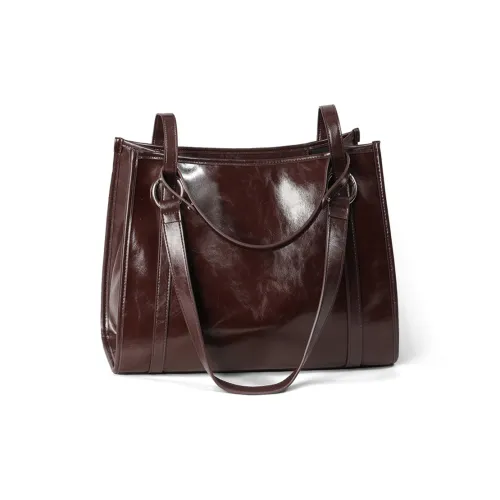 VINEY Сумка из коровьей кожи сумка-тоут сумка через плечо сумка для покупок большая женская коричневый черный