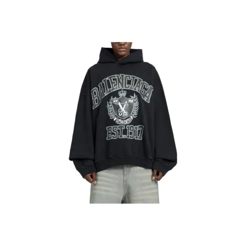 Balenciaga SS24 Свитшот Loose Fit Женский Морской Синий