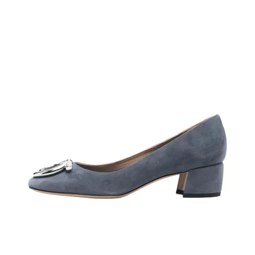 FERRAGAMO Грубый каблук Высокие каблуки 4CM Женские Синий