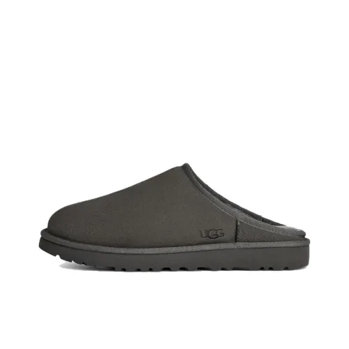 UGG Классический Slip On Устойчивый к истиранию Домашний Тапочки Унисекс Темно-Серый
