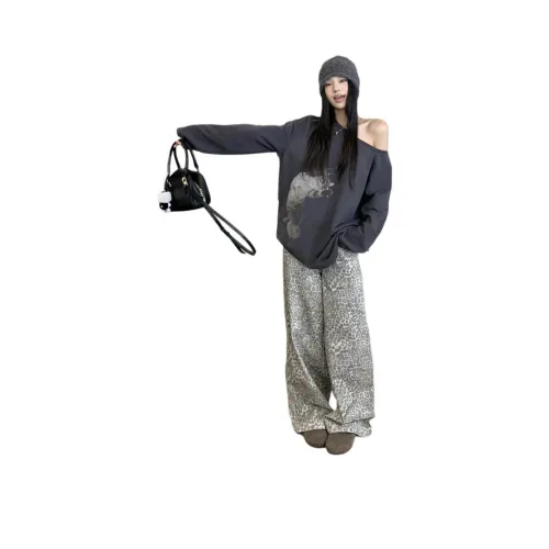 PZHK Темно-серый свитшот женские свитшоты