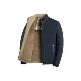 Темно-синий с флисовой подкладкой