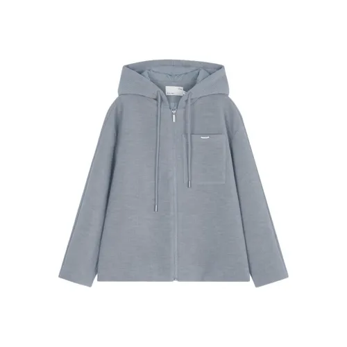 IHIMI Пыльно-синий женский короткий пиджак