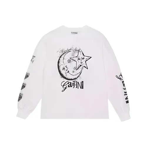 GANNI Белый Женский Свитшот