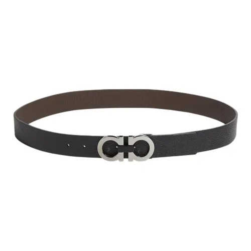 FERRAGAMO Кожаные ремни Мужской Черный