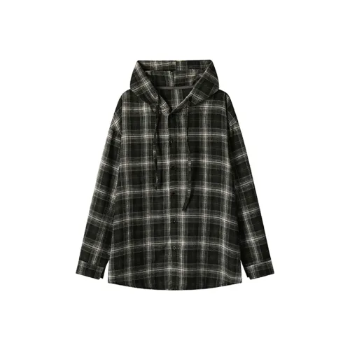 DOUBLEFISH С капюшоном Длинный рукав Рубашка Унисекс