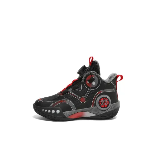 LONGDUIZHANG Slip-resistant Anti KICK Амортизация Устойчивость к истиранию MID Топ Детские Баскетбольные кроссовки