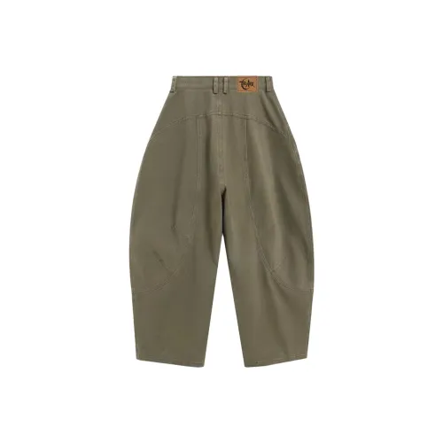 THE AIER Зеленый Унисекс Джинсы