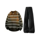 Маринованный зеленый топ + черные джинсы