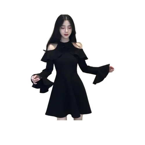 XIANSINIAO Длинное платье с длинными рукавами женское