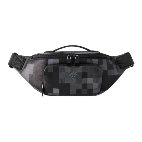 LOUIS VUITTON RUSH Холст Слинг Сумка Мужская Ink Серый