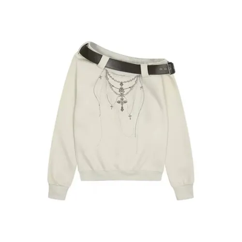 DANCANG Абрикос Женские Свитшоты