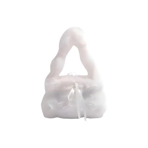 MINLUBAOLUO Плюшевая сумка стандартная женская белая